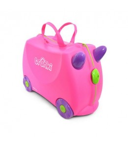 Trunki kovček/poganjalček Trixie rožnat - ARTIKEL Z ESTETSKO NAPAKO